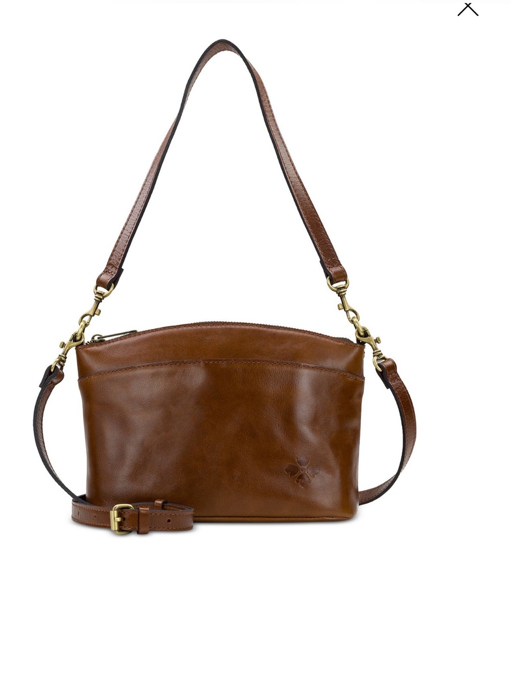 Patricia Nash Arlene Sm Leather C/B Bag. Cognac.